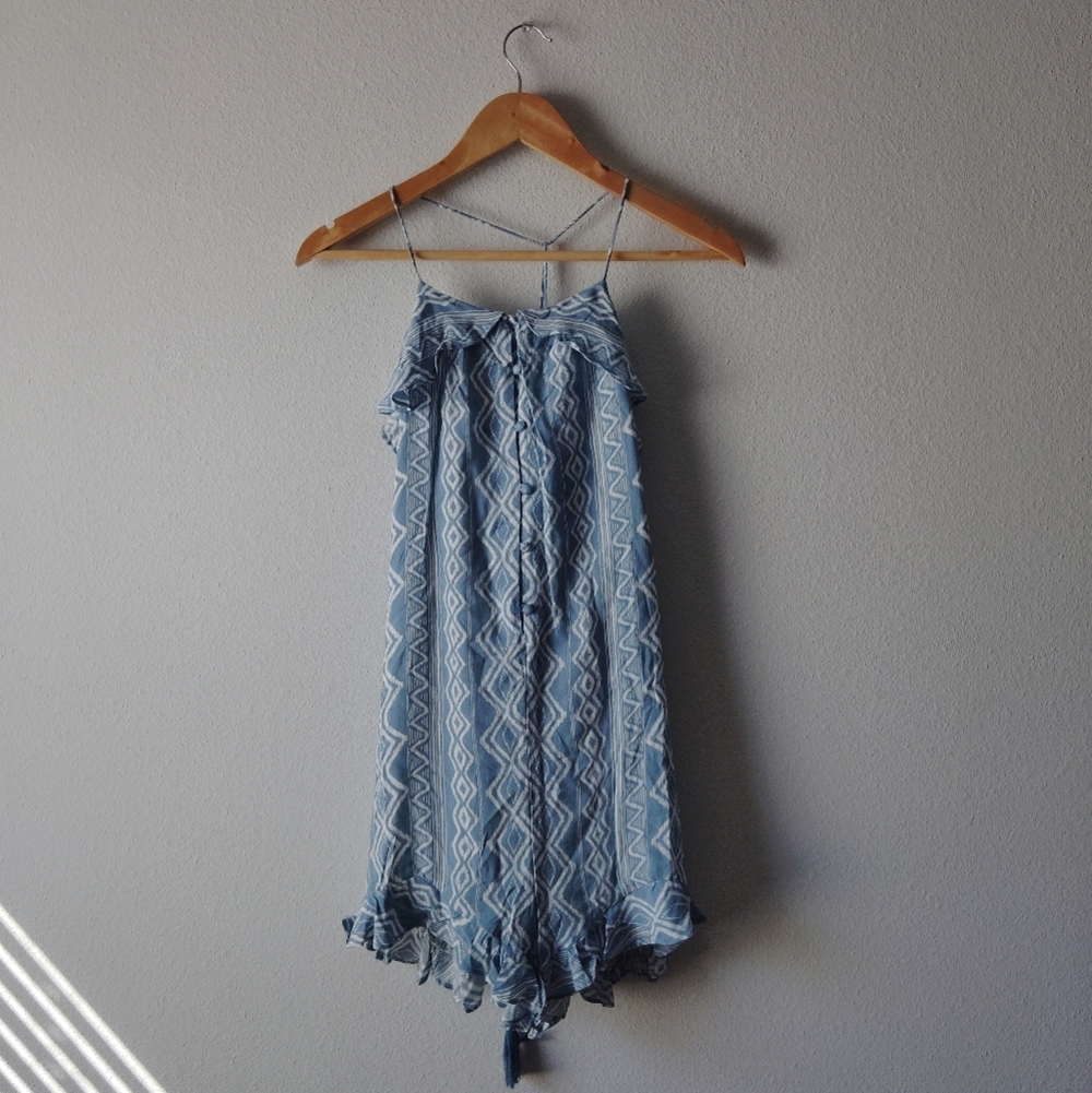 Anthropologie Moon River Halter Spaghetti Strap Romper